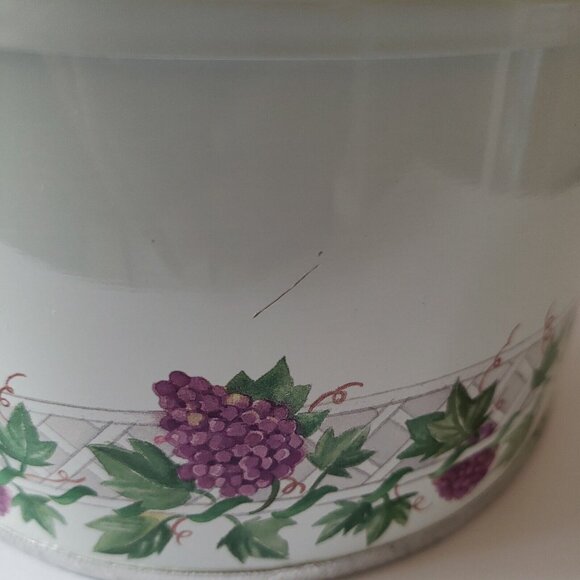 Vintage Sunbeam Mini Slow Cooker w Rare Grape Vine Ivy Design Model SC100 Small - Picture 11 of 14